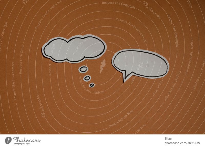 speech bubble with person
