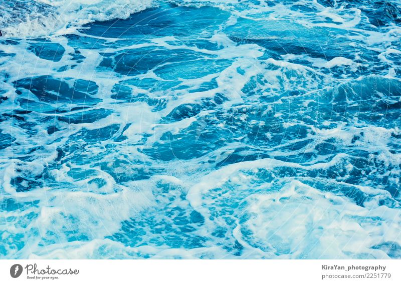 Aqua blue sea water, texture natural light and waves - a Royalty ...