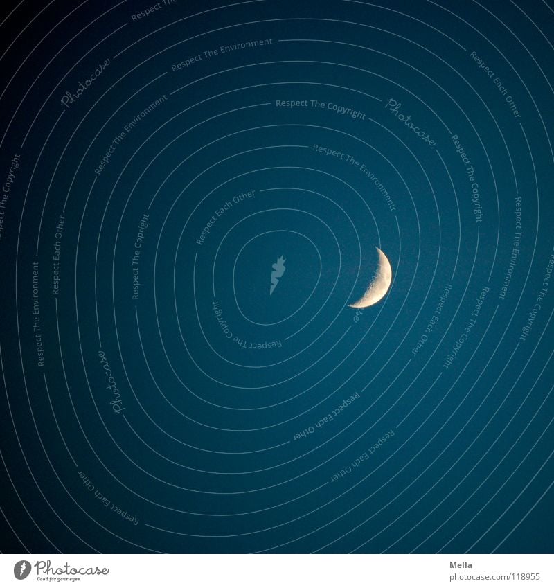 lunar day Crescent moon - a Royalty Free Stock Photo from Photocase