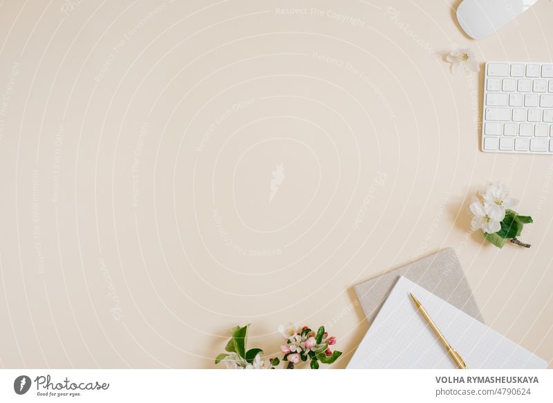 white table top view