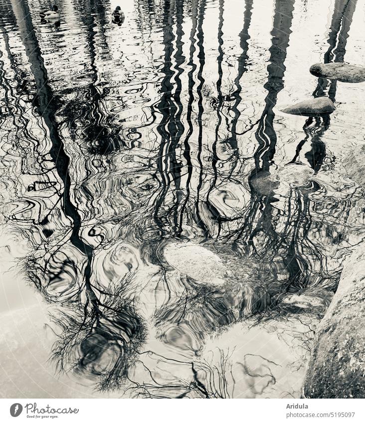 water reflection drawing