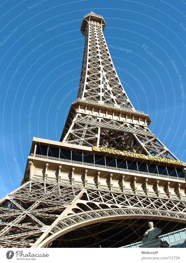 Eiffel Tower Restaurant in Las Vegas Editorial Stock Photo - Image
