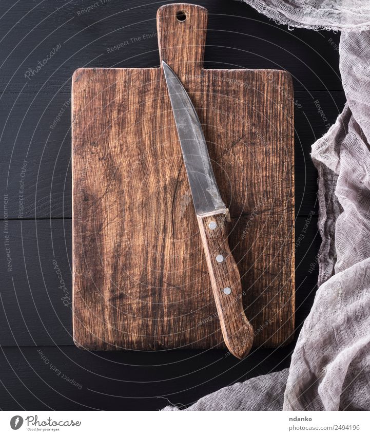 Dark Wood Cutting Board Royalty-Free Images, Stock Photos