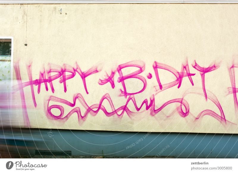 happy birthday in graffiti