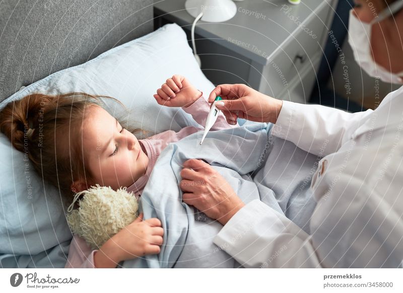 sick child with doctor