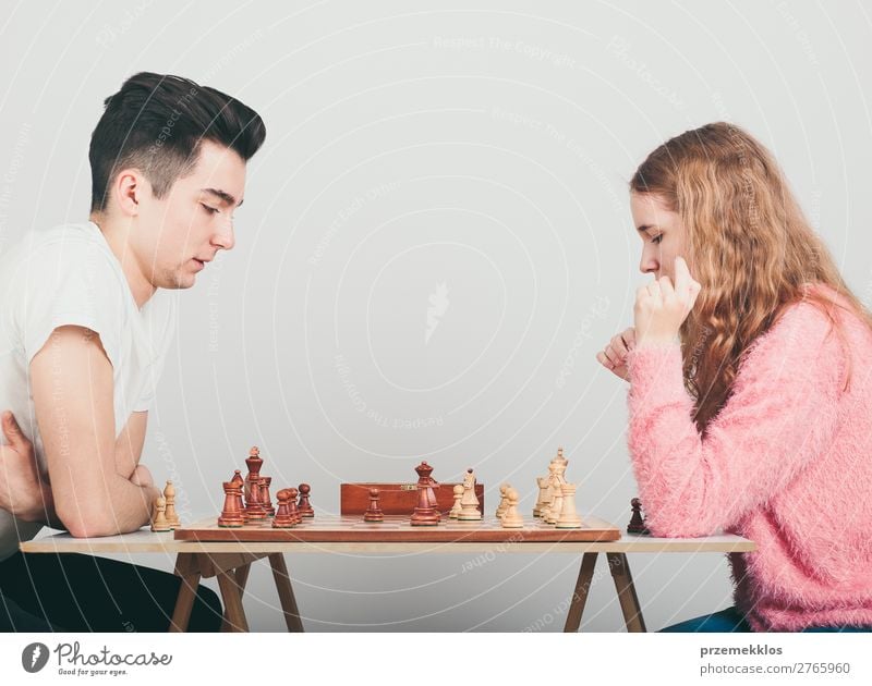 man playing chess
